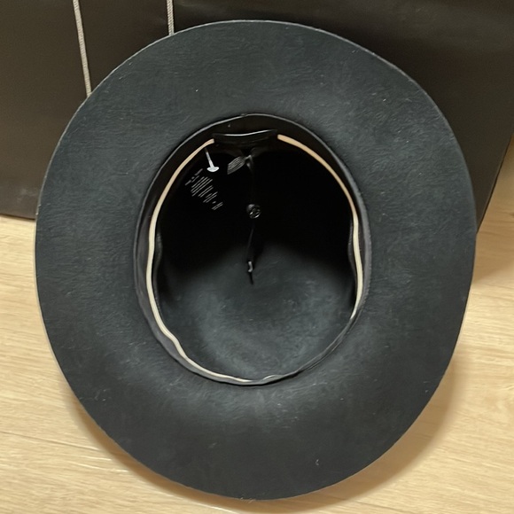RAG AND BONE Floppy Brim Felted Wool Fedora, BLACK NEW MEDIUM - Picture 9 of 9